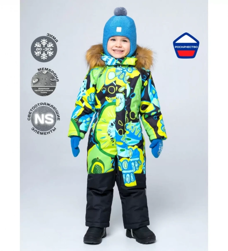  комбинезон NIKASTYLE 8з0922 салатовый/голубой фото 1