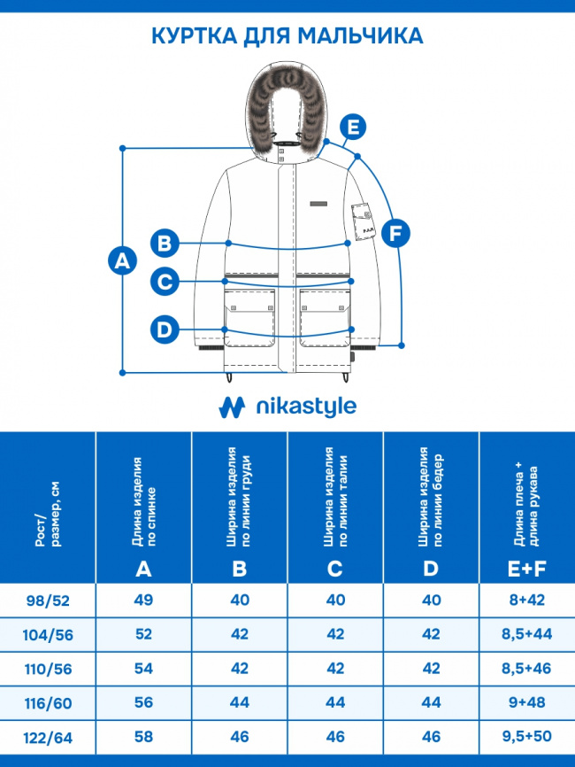 Куртка NIKASTYLE 4з6925 деним фото 9
