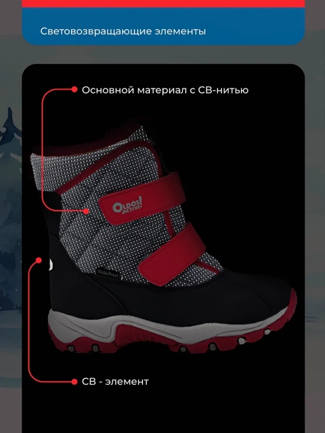 Сапоги OLDOS "Вадди" AОAW24FW3T101  серый-фуксия                         фото 3